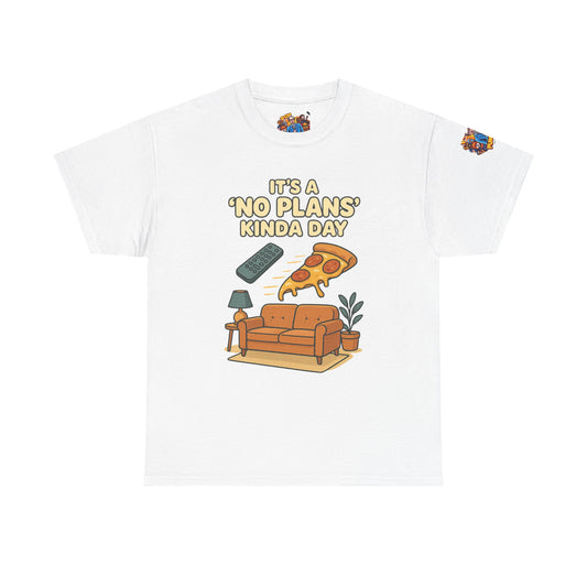 No Plans Kinda Day Unisex Heavy Cotton Tee - Relaxed Comfort Shirt