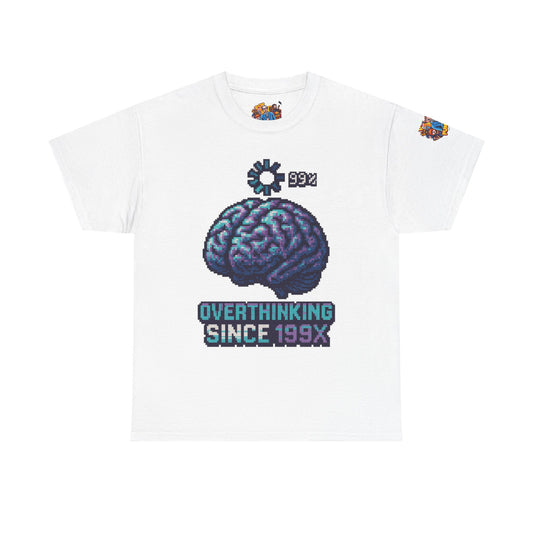 Overthinking Since 199X Unisex Heavy Cotton Tee - Retro Gamer Style