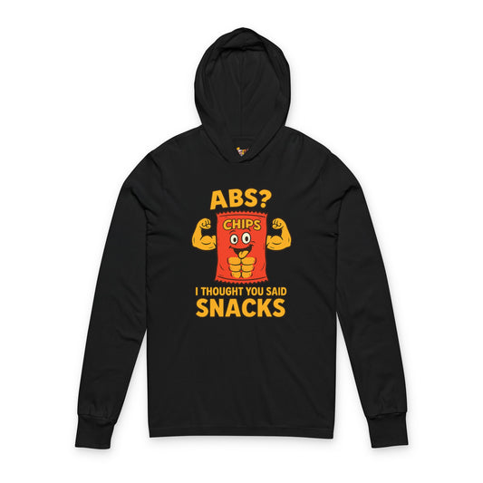 Funny Hoodie, Snack Lover's Long Sleeve Tee, Humor Outdoor Gear, Ideal Gift for Fitness Friends, Perfect for Parties and Casual [...]