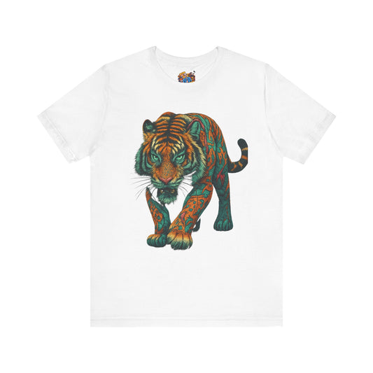 Colorful Tiger Graphic Tee, Unisex Short Sleeve Shirt for Animal Lovers, Boho Style Gift for Him or Her, Cool Casual Wear, Birthday [...]